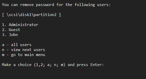 Remove Windows password